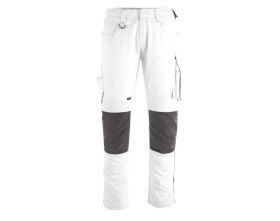 Pantaloni con tasche porta-ginocchiere UNIQUE bianco/antracite scuro