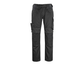 Pantaloni con tasche porta-ginocchiere UNIQUE nero/antracite scuro