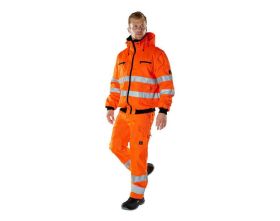 Pantaloni con tasche porta-ginocchiere SAFE LIGHT hi-vis arancio