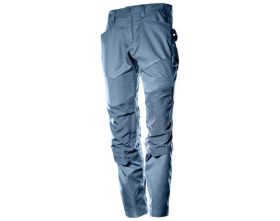 Pantaloni con tasche porta-ginocchiere CUSTOMIZED blu grigio