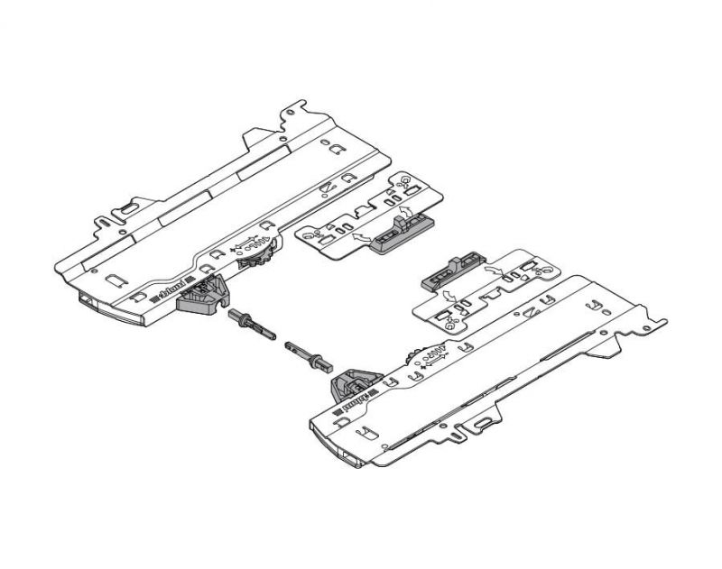 Set TIP-ON BLUMOTION per MERIVOBOX