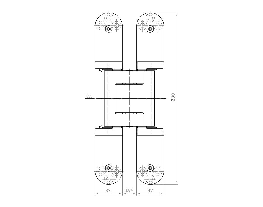 Cerniera TECTUS TE 540 3D 