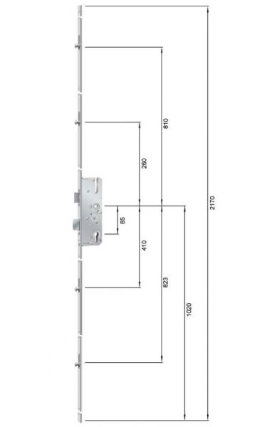 Serratura multipunto AS 8100 