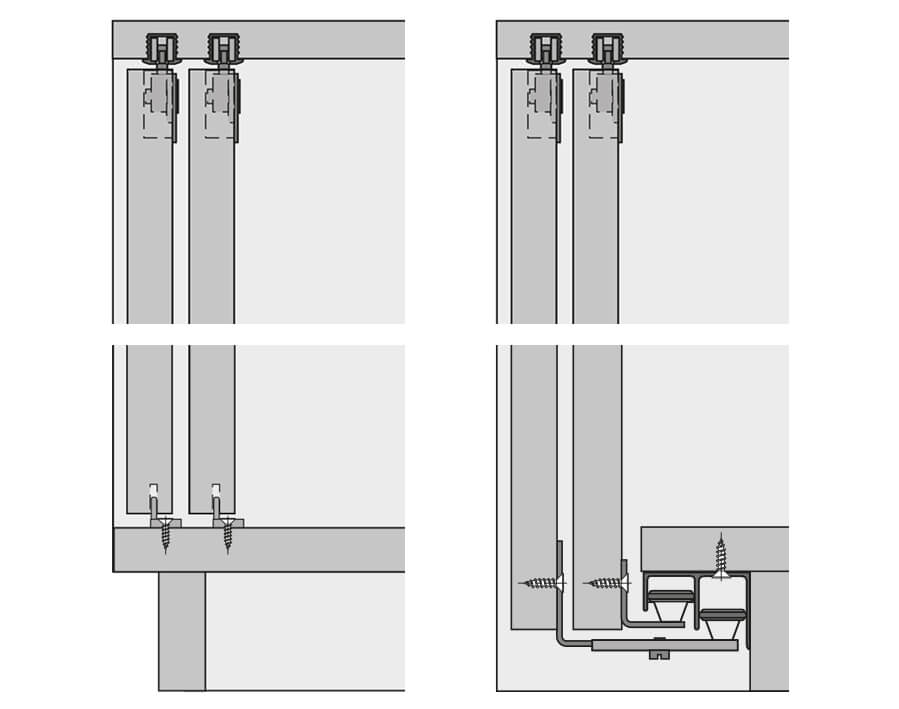 Kit SysLine S per posizione anta interna 