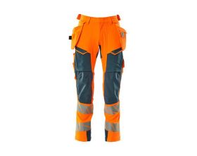 Pantaloni con tasche esterne ACCELERATE SAFE hi-vis arancio/petrolio scuro
