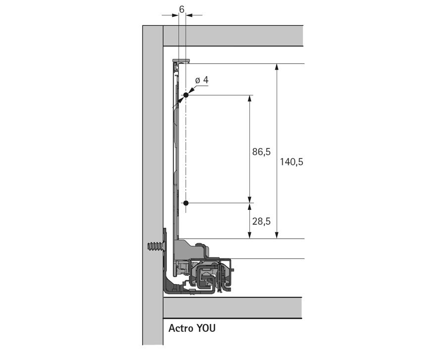 AvanTech YOU bianco - altezza 187 mm