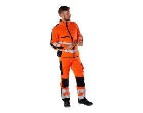 Pantaloni con tasche porta-ginocchiere SAFE SUPREME hi-vis arancio/antracite scuro