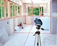 Livella laser a proiezione di linee GLL 3-80  Professional + treppiede BS 150