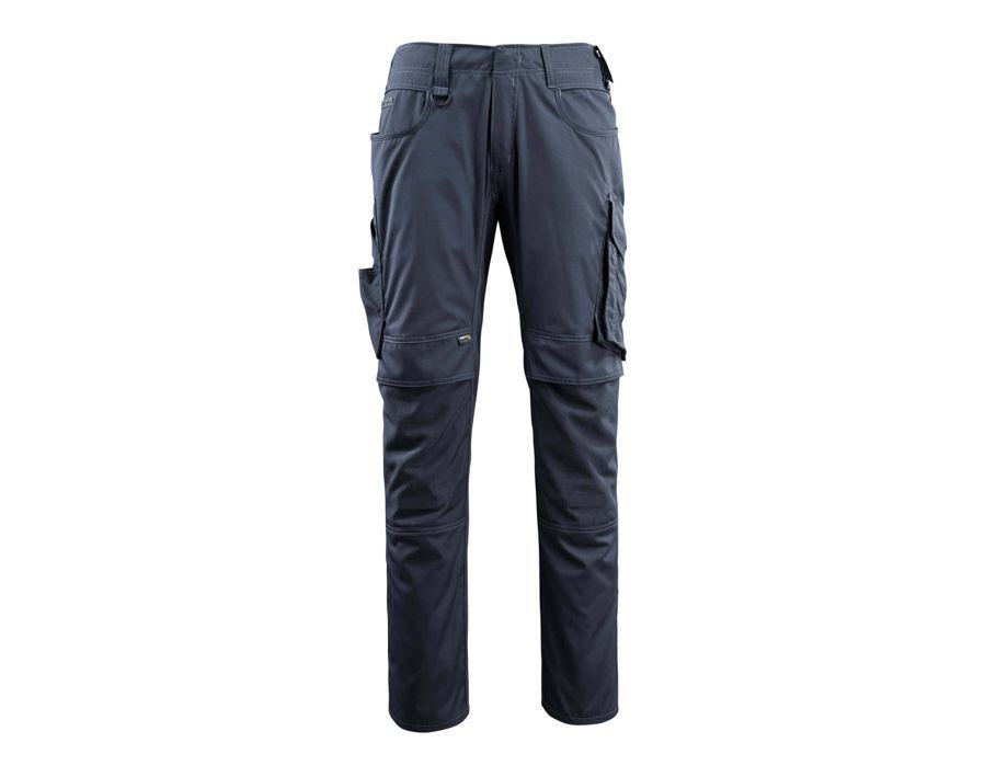 Pantaloni con tasche porta-ginocchiere UNIQUE blu navy scuro