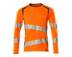 Maglietta, a maniche lunghe ACCELERATE SAFE hi-vis arancio/verde muschio