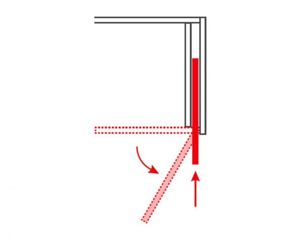Guarnitura per 1 anta Hawa Concepta 25
