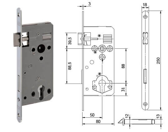 Serratura serie 121.PZ