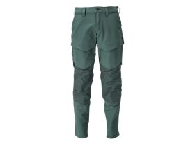 Pantaloni con tasche porta-ginocchiere CUSTOMIZED verde foresta