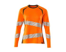 Maglietta, a maniche lunghe ACCELERATE SAFE hi-vis arancio/verde muschio