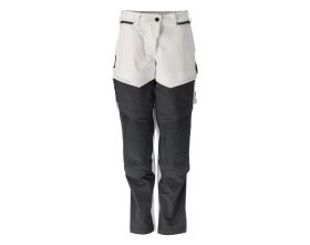 Pantaloni con tasche porta-ginocchiere CUSTOMIZED bianco/grigio pietra