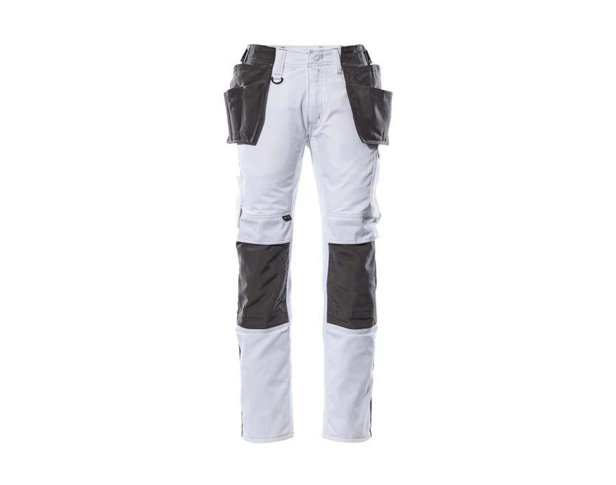 Pantaloni con tasche esterne UNIQUE bianco/antracite scuro