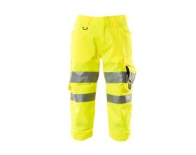 ¾ Lunghezza Pantaloni con tasche porta-ginocchiere SAFE SUPREME hi-vis giallo
