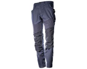 Pantaloni con tasche porta-ginocchiere CUSTOMIZED blu navy scuro
