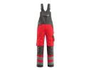 Salopette con tasche porta-ginocchiere SAFE SUPREME hi-vis rosso/antracite scuro