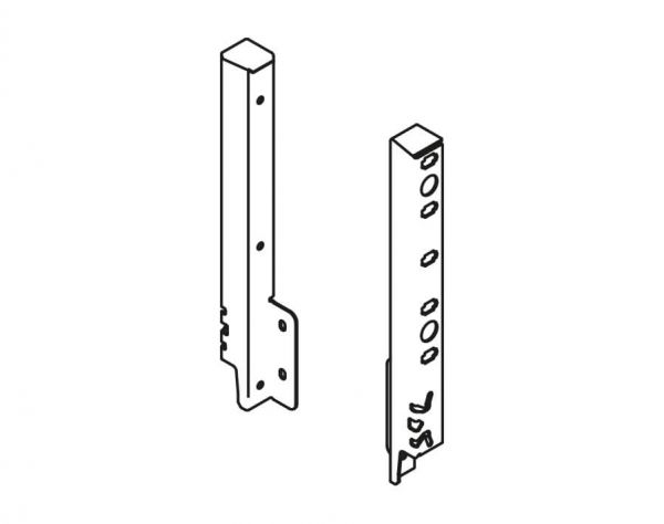 Kit giunzione per pannelli posteriori in legno/alluminio ArciTech altezza 250 mm