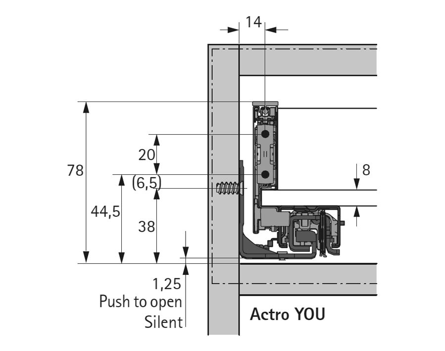 AvanTech YOU bianco - altezza 77 mm