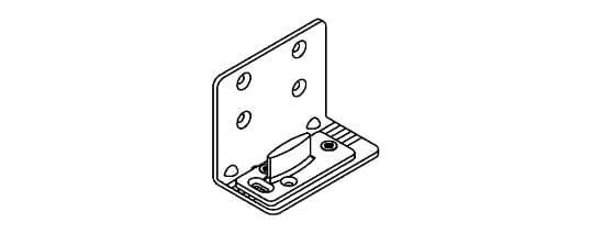 Guida inferiore per fissaggio a parete per Hawa Porta 60 / 100