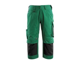 ¾ Lunghezza Pantaloni con tasche porta-ginocchiere UNIQUE verde/nero