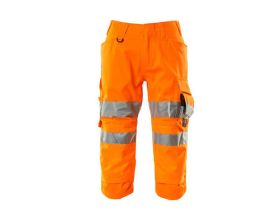 ¾ Lunghezza Pantaloni con tasche porta-ginocchiere SAFE SUPREME hi-vis arancio