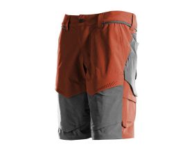 Pantalone corto CUSTOMIZED rosso autunno/grigio pietra
