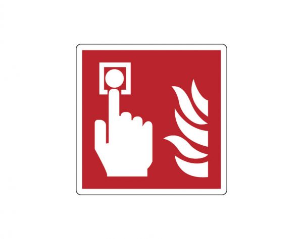Cartello segnaletico di emergenza antincendio:
allarme incendio