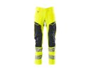 Pantaloni con tasche porta-ginocchiere ACCELERATE SAFE hi-vis giallo/blu navy scuro