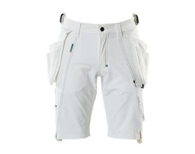 Pantalone corto con tasche esterne ADVANCED bianco