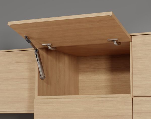 Anta a ribalta standard piccola AVENTOS HK-XS - standard/TIP-ON - ante in legno telai in alluminio larghi e stretti