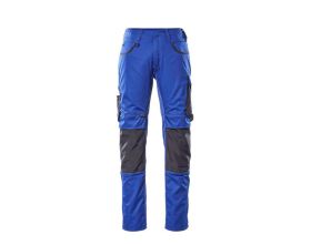 Pantaloni con tasche porta-ginocchiere UNIQUE blu royal/blu navy scuro