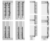 SlideLine M kit ferramenta per ante ammortizzate (ammortizzazione in chiusura, in apertura e anticollisione)