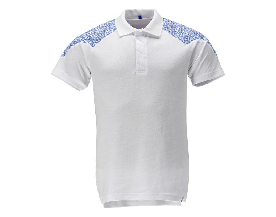 Polo FOOD & CARE bianco/azzurro