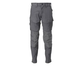 Pantaloni con tasche porta-ginocchiere CUSTOMIZED grigio pietra