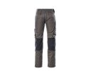 Pantaloni con tasche porta-ginocchiere UNIQUE antracite scuro/nero