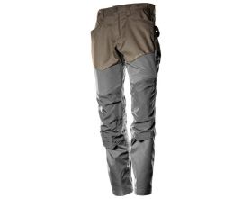Pantaloni con tasche porta-ginocchiere CUSTOMIZED sabbia scuro/grigio pietra
