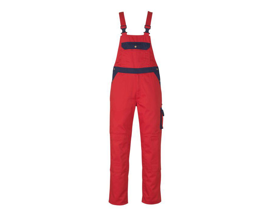 Salopette con tasche porta-ginocchiere IMAGE rosso/blu navy