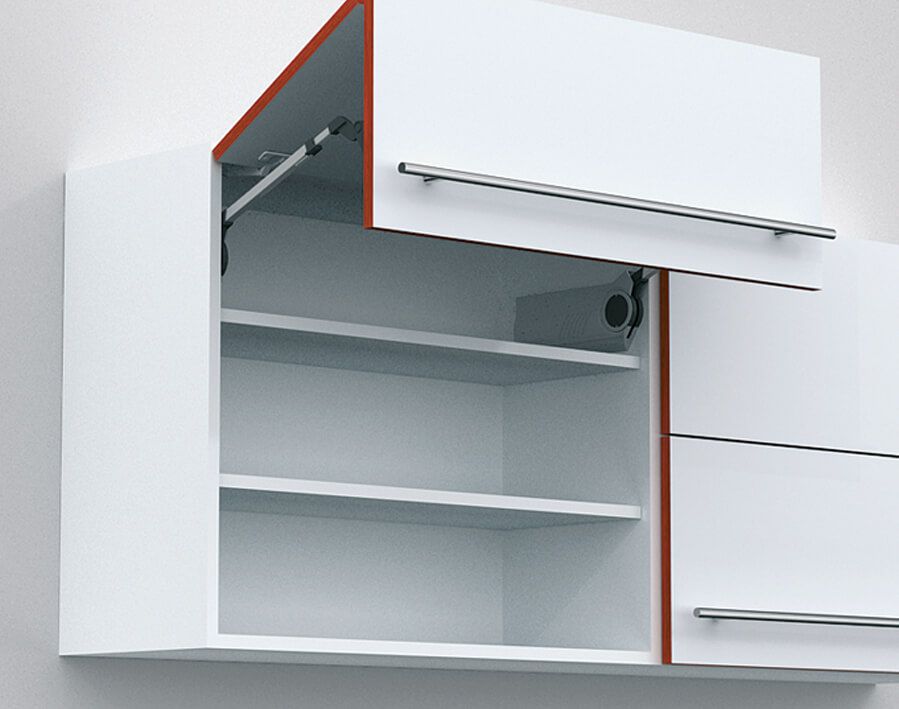 Anta a soffietto AVENTOS HF - standard SERVO-DRIVE - ante in legno e talai in alluminio larghi