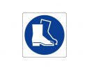 Cartello segnaletico di obbligo:
calzature di sicurezza obbligatorie