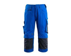 ¾ Lunghezza Pantaloni con tasche porta-ginocchiere UNIQUE blu royal/blu navy scuro