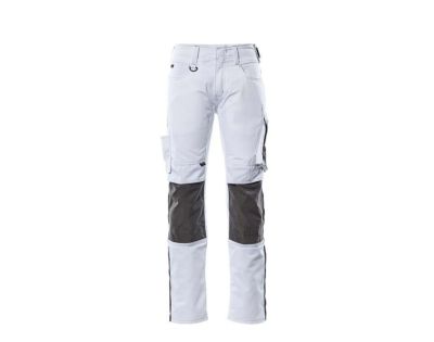 Pantaloni con tasche porta-ginocchiere UNIQUE bianco/antracite scuro