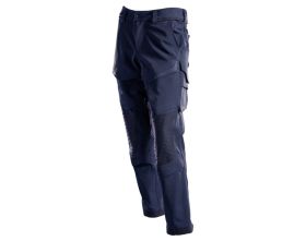 Pantaloni con tasche porta-ginocchiere CUSTOMIZED blu navy scuro