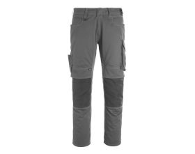 Pantaloni con tasche porta-ginocchiere UNIQUE antracite scuro/nero