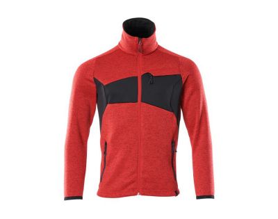 Maglione con chiusura lampo ACCELERATE rosso/nero