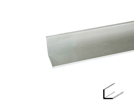 Profilo angolare in alluminio (barre 6 m)