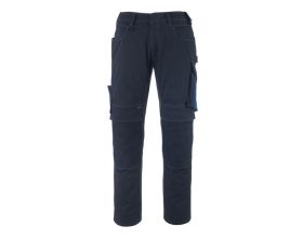Pantaloni con tasche porta-ginocchiere UNIQUE blu navy scuro/blu royal