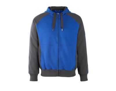 Felpa con cappuccio con chiusura lampo UNIQUE blu royal/blu navy scuro